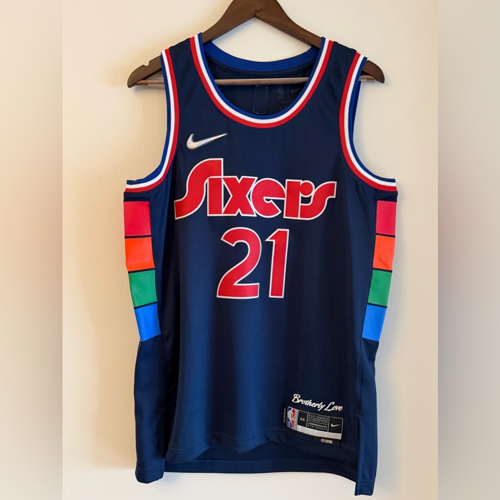 Nike Philadelphia 76ers “Brotherly Love” Embiid City Edition Jersey – Size 44